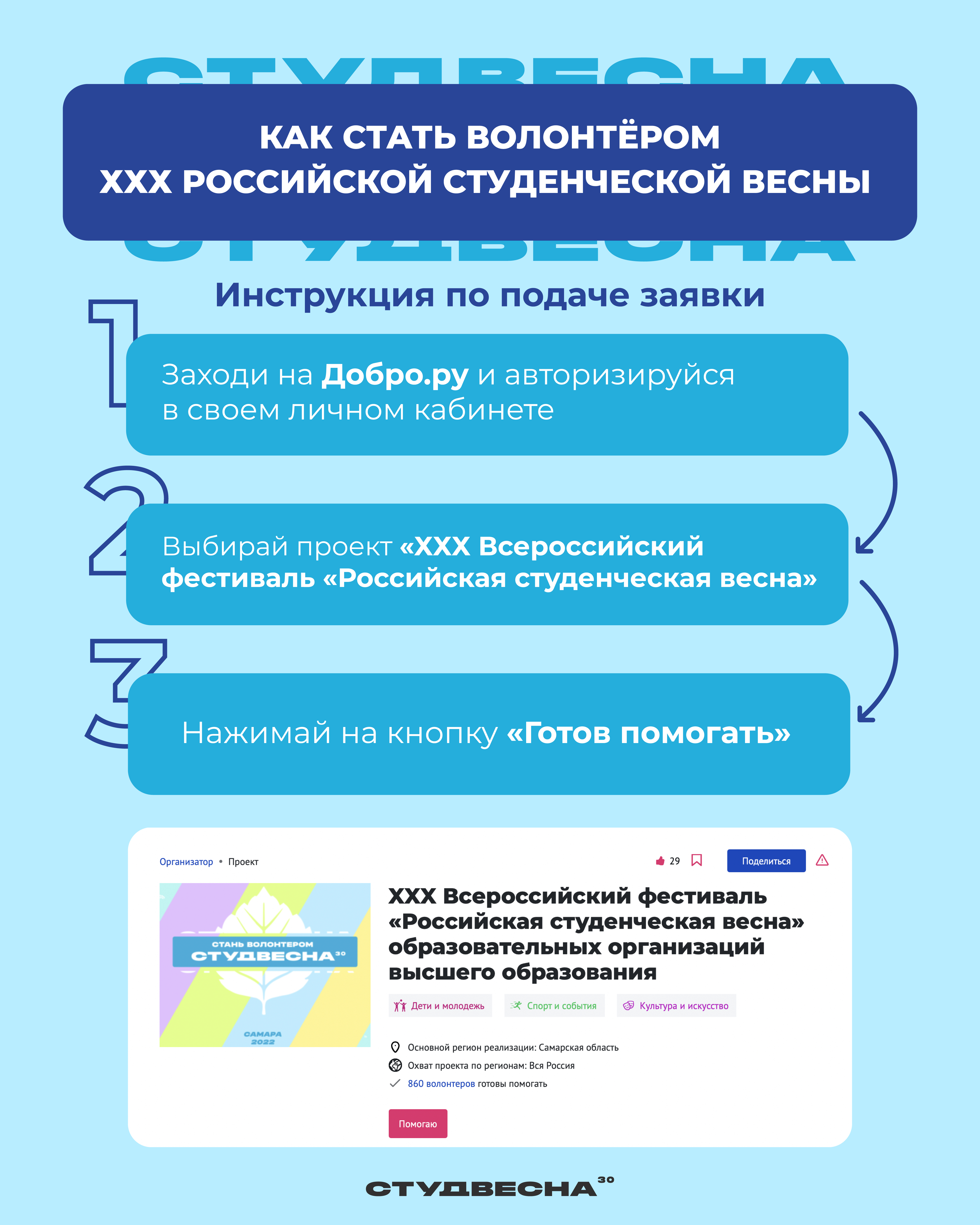 Успеть к Студвесне!
